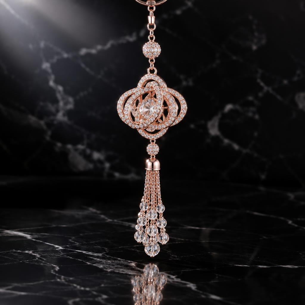 Rose Gold Mirror Charm