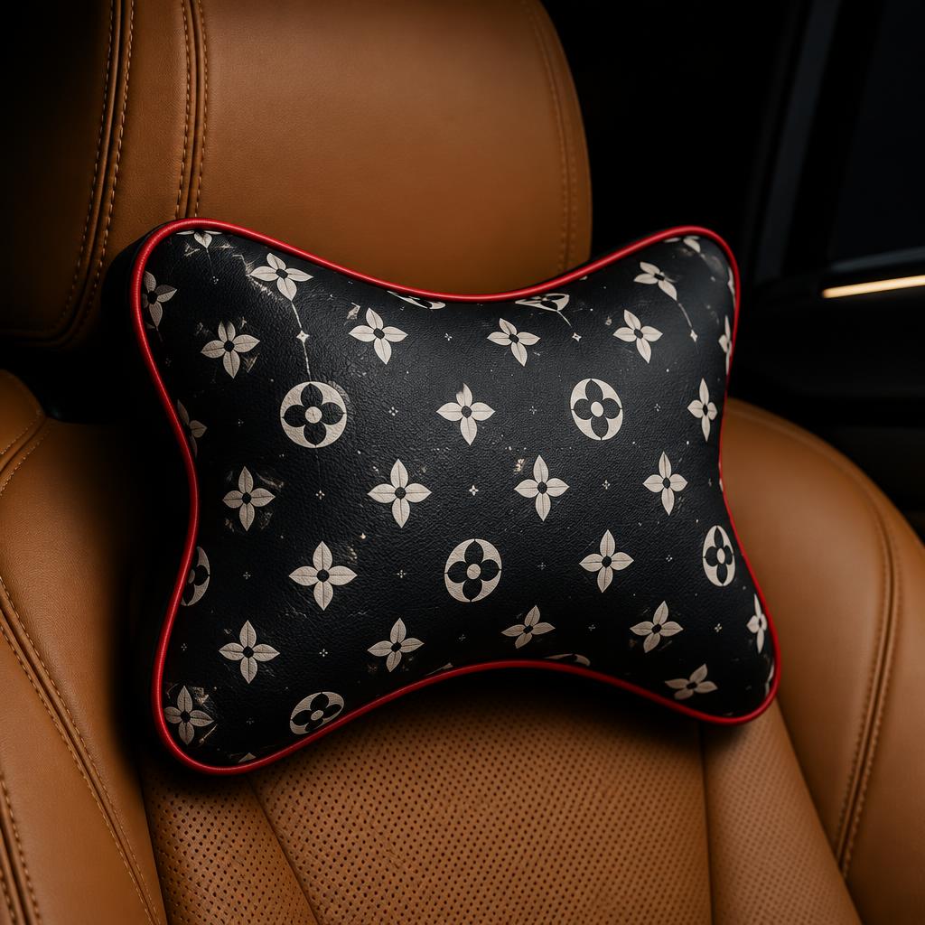 Monogram Rouge Neck Cushion