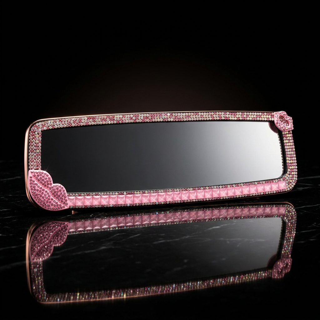 Blush Crystal Couture Mirror