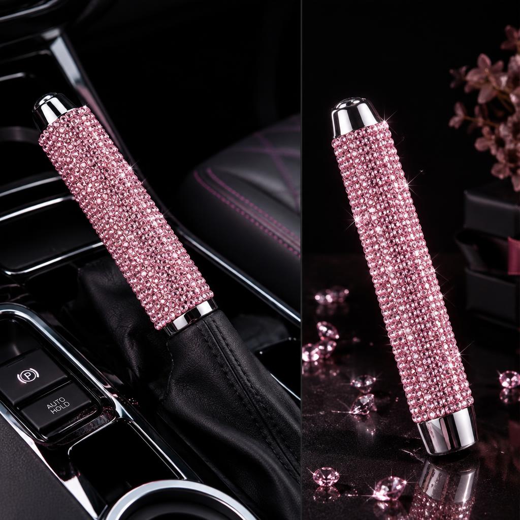 Rose Crystal Handbrake Cover